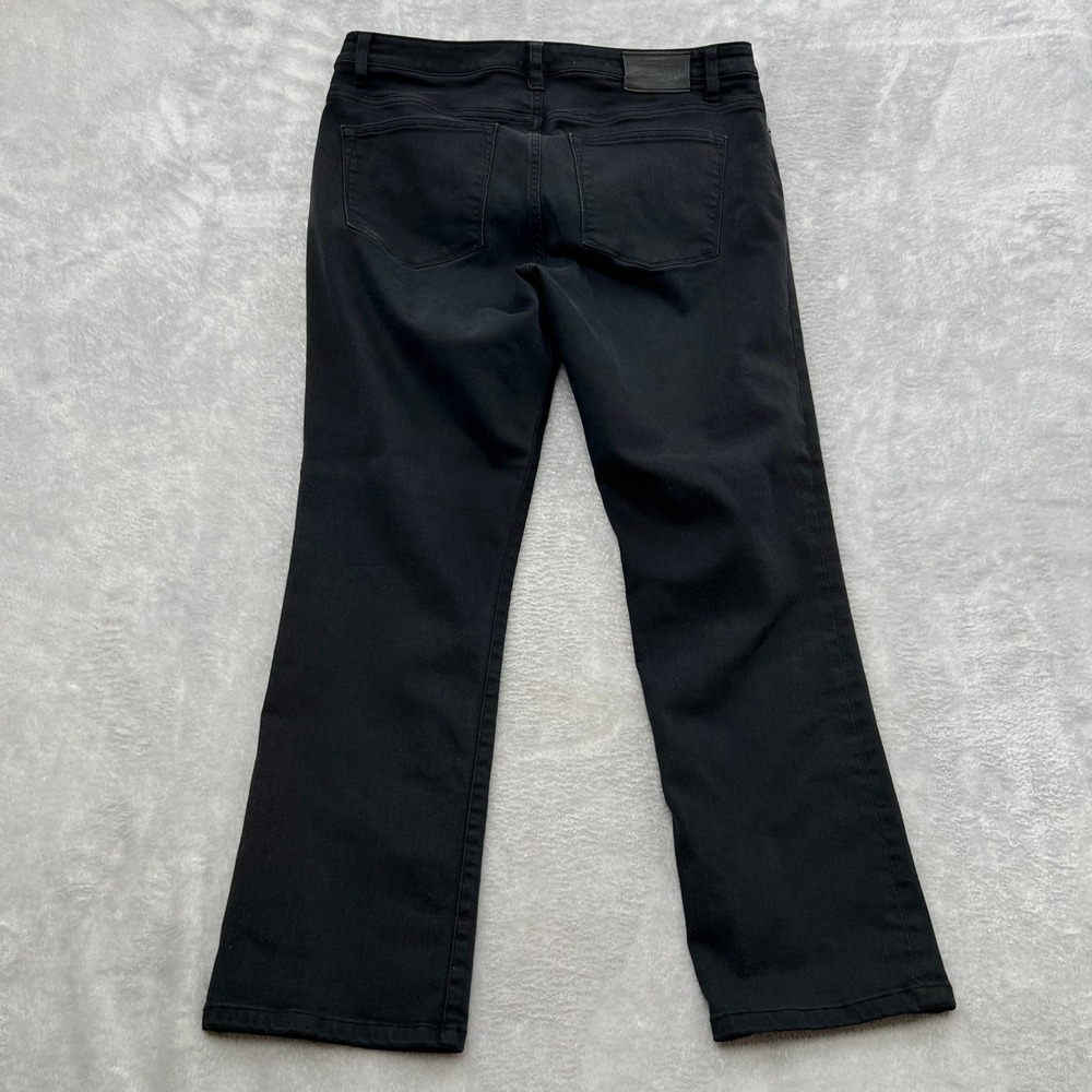 Lauren Ralph Lauren Straight Leg Jeans Size 12 Black Women Stretch Denim Classic - Picture 5 of 9